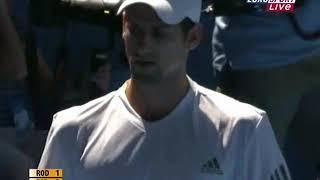 2009 Australian Open QF Roddick vs Djokovic DivX [upl. by Franciscka420]