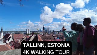 City walks series  Tallinn Estonia 4K walking tour [upl. by Landahl]