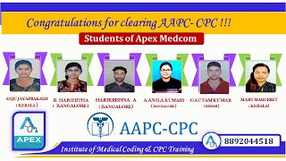 Certified Students of Medical Coding from Apex Medcom [upl. by Ybur]