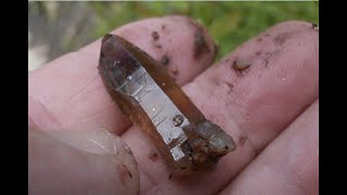 Digging Pockets of Smoky Quartz Crystals in an Abandoned Quarry  Liz Kreate [upl. by Galen]