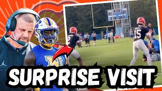 Top Gator Target Recruit SURPRISES Staff and PRAISES coaching after Day 1 of Spring Practice [upl. by Trin]