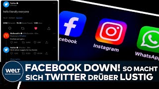 FACEBOOK DOWN Kuriose Bestellung bei McDonalds So macht sich Twitter über die Konkurrenz lustig [upl. by Boulanger37]