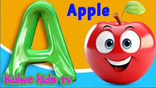 A For Apple l B For Boll l Alphabet l Abcdef l A to Z abc l ABCB Rhymes l एबीसीडी l Kulwekidstv [upl. by Hettie608]