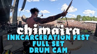 Chimaira  Inkcarceration Fest 2024 Full Set  Live Drum Cam by Austin DAmond [upl. by Ekle449]