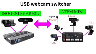 INOGENI SHARE2U  USB camera video switcher review  atem mini pro also can do [upl. by Seedman381]