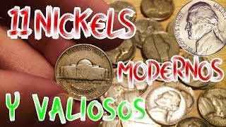 NICKELS MODERNOS QUE VALEN MUCHO DINERO monedas de 5 centavos valiosas [upl. by Arreis]