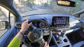 2023 Toyota Sienna XLE Woodland AWD  POV Test Drive Binaural Audio [upl. by Witte]