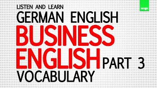 Englisch lernen für Anfänger  Business English vocabulary part 3  learn german language [upl. by Assener]