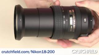 Nikon AFS DX 18200mm f3556G ED VR II Zoom Lens  Crutchfield Video [upl. by Kanter]