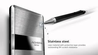 The Thinnest of Them All  ADATA HE720 Slimmest Profile USB 30 External Hard Drive [upl. by Aras680]