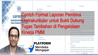 Pengelolaan Kinerja PMM  Contoh Format Laporan Pembina Ekstrakurikuler untuk Bukti Dukung [upl. by Aikrehs534]