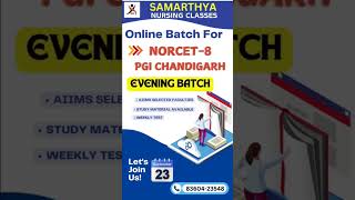 NORCET 8 PGI Chandigarh upcoming nursing officerstaff nurse Vacancies MUST JOIN norcetpgigmch [upl. by Schaeffer]