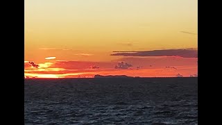 Ventotene e Santo Stefano nel rossore del tramonto [upl. by Teyut]