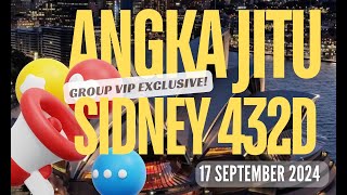 PREDIKSI SIDNEY 17 SEPTEMBER 2024  BOCORAN SIDNEY HARI INI  RUMUS SYDNEY JITU HARI INI [upl. by Oirromed657]