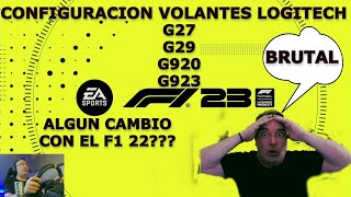 F1 23 configuracion volante logitech g27 g29 g920 g923 y prueba en circuito formula1 23 gameplay [upl. by Dressler]