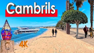 Cambrils Spain 2023 Winter Sun Walking Tour Beach Promenade Old Town Family Favourite 4K [upl. by Sonitnatsok]