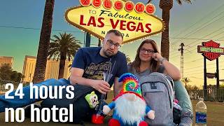 24 Hour Challenge  No Hotel In Las Vegas [upl. by Longan782]