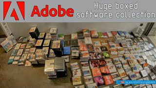 the biggest Adobe software box collection [upl. by Downey]