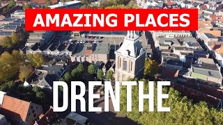 Travel to the province of Drenthe Netherlands  Tourism vacation landscapes  Drone 4k video [upl. by Rojas]