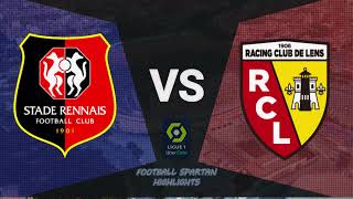 Rennes vs Lens Highlights Goals  Ligue 1 202324 [upl. by Riesman394]