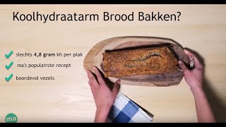 KOOLHYDRAATARM BROOD  Recept om Zelf te Bakken in de Oven slechts 48 gr carbs per plakje [upl. by Allbee]