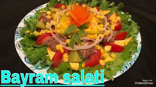 Bayram salati  Праздничный салат  Holiday salad [upl. by Aserahs]