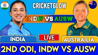 India W vs Australia W 2nd ODI Live Scores  IND W vs AUS W Live Scores amp Commentary  INDW Innings [upl. by Ailin]