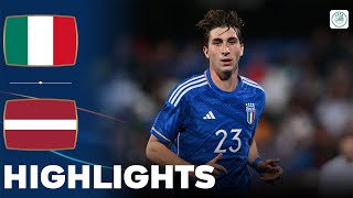 Italy vs Latvia  Highlights  U21 Euro Qualification 22032024 [upl. by Cletus]