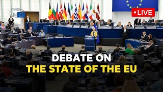 Watch the State of the European Union debate 2023 [upl. by Dionis283]