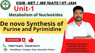 Metabolism of Nucleotides  De Novo Synthesis of Purine  L22 [upl. by Ecinereb]