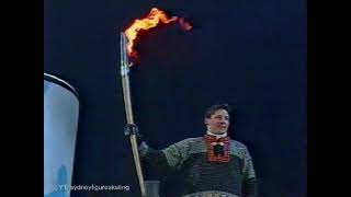 1994 Lillehammer Opening Ceremony  lighting of the cauldron [upl. by Nedi854]