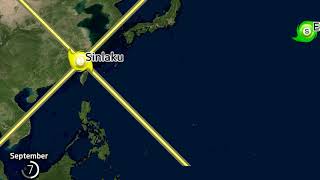 2002 Pacific Typhoon Season Animation [upl. by Harlin]