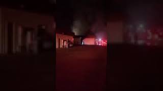 Small Airplane Catches Fire At Petaluma Airport Jan 7 2018 [upl. by Koy]