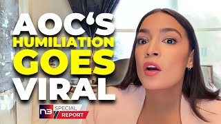 AOC’s Unfortunate Slip During Live Interview Goes Viral [upl. by Elsilrac]