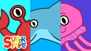 Turn amp Learn ABCs  UNDERWATER ANIMALS  ​​🌈 Super Simple ABCs [upl. by Ramonda]