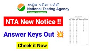 💥New Notice from NTA  Answer Keys Update  UGC NET MENTOR [upl. by Amesari]