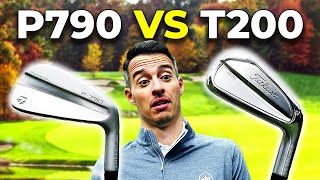 TaylorMade P790 v Titleist T200 Irons WE CROWN A WINNER [upl. by Syned]