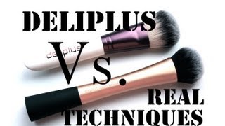 Brocha DELIPLUS Vs REAL TECHNIQUES [upl. by Purcell]