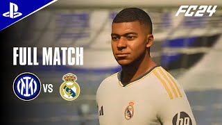 FC 24  INTER vs REAL MADRID  Kylian Mbappé 2 Goals 4K 60FPS [upl. by Eimar767]