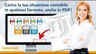 Con Leanus puoi caricare la tua situazione contabile con un solo clic anche in PDF [upl. by Yzeerb170]