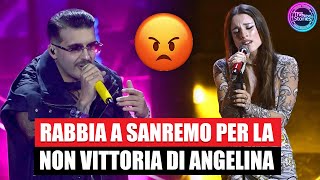 SANREMO CAOS PER LA NON VITTORIA DI ANGELINA MANGO quotDOVEVA VINCEREquot [upl. by Anitrak]