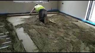 How To Install Floor Screeding Tel 0161 883 3070 Nationwide Floor Screeding [upl. by Beilul]