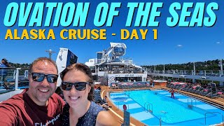 Ovation of the Seas Alaska Cruise  Sail Away From Seattle  VLOG Day 1 [upl. by Christi]