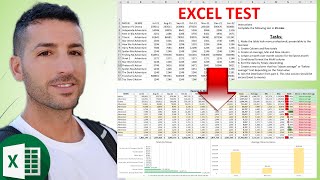 Data Analyst EXCEL Interview Test Example  Prepare for your EXCEL Test  2022 [upl. by Dianemarie]