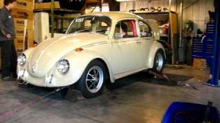 68 VW Beetle dynojet test 2332 cc [upl. by Caughey]