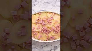 Cheesy Scalloped Potatoes with Ham  Leftover Ham Recipe [upl. by Gnol]