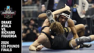 Drake Ayala vs Richard Figueroa 2024 NCAA wrestling championship 125 pounds [upl. by Noryak]