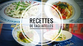 4 recettes de Tagliatelles faciles et rapides [upl. by Elleron]