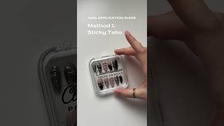 Applying press on nails with sticky tabs [upl. by Litha]