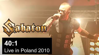 SABATON  401 Live in Poland 2010 OFFICIAL LIVE [upl. by Siddra]